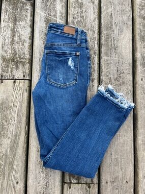 Judy Blue Distressed Boyfriend Jeans Size 0/24